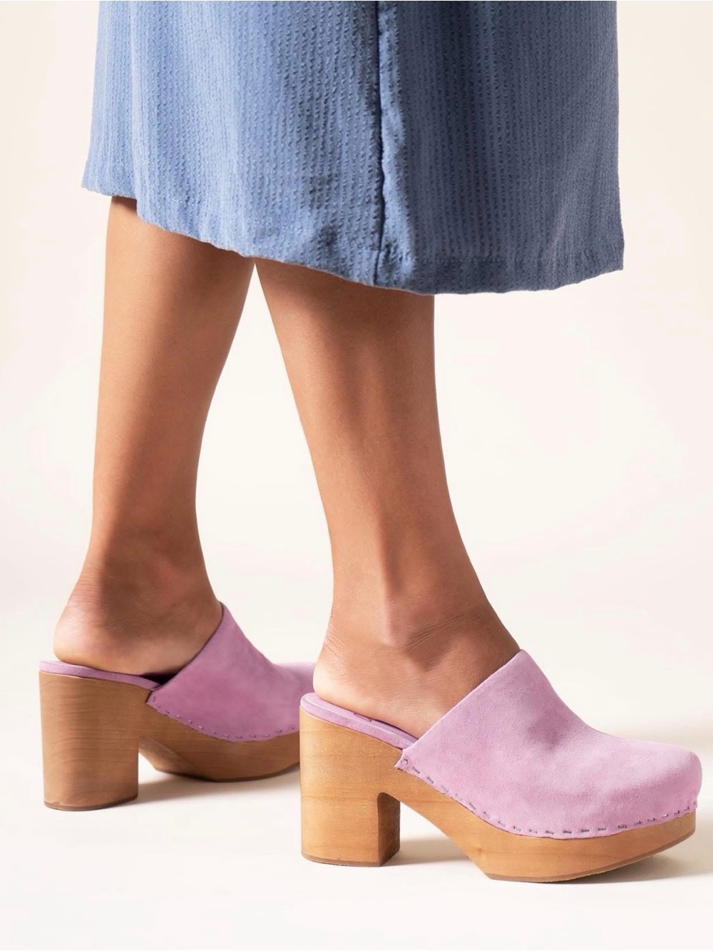 Charlotte Stone Marlo Clogs in Lilac
